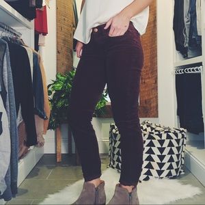 J. Crew Corduroy Wine Pants